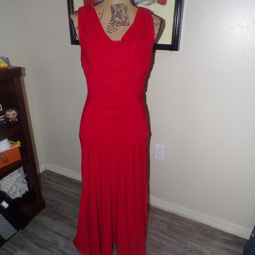 Nightway Sexy Red Gown